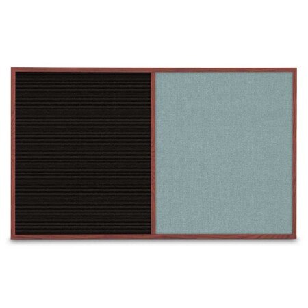 United Visual Products Enclosed Corkboard, 1 Door, 18"x24", 4" Fra, UV3400-WHITE-FORBO UV3400-WHITE-FORBO